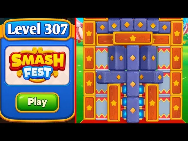 Smash Fest Level 307 board layout
