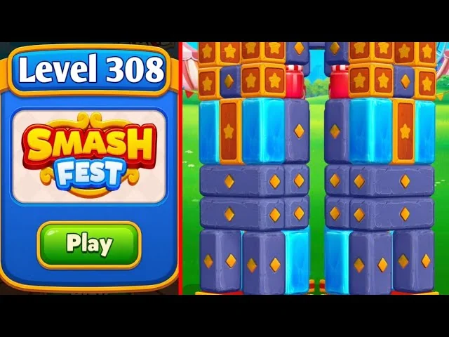 Smash Fest Level 308 board layout