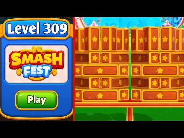 Smash Fest Level 309 board layout