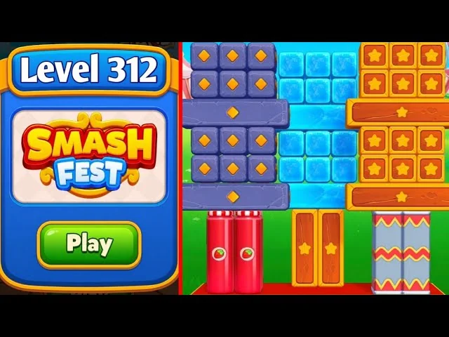 Smash Fest Level 312 board layout