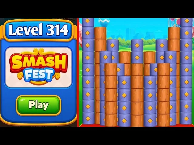 Smash Fest Level 314 board layout