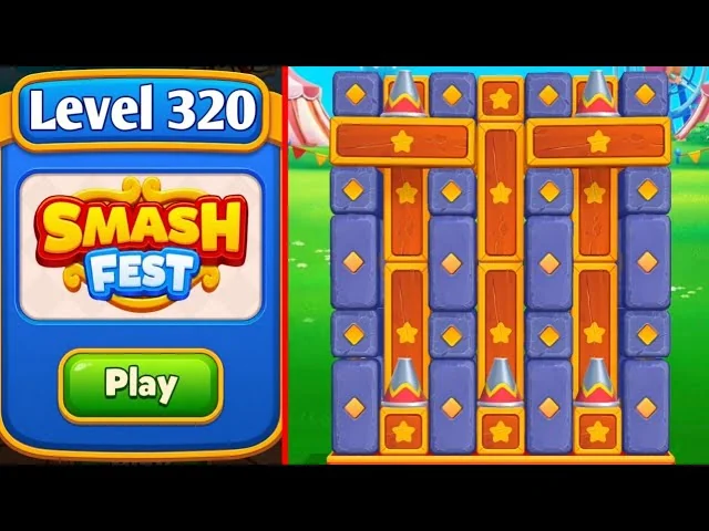 Smash Fest Level 320 board layout