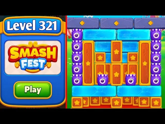 Smash Fest Level 321 board layout