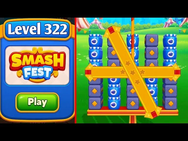 Smash Fest Level 322 board layout