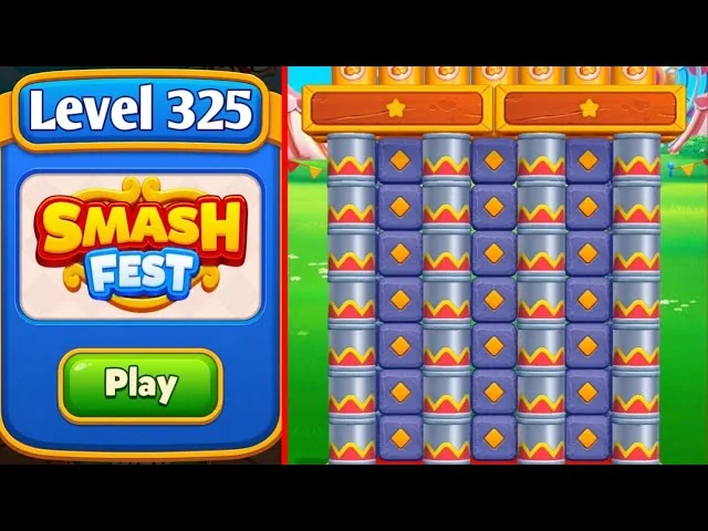 Smash Fest Level 325 board