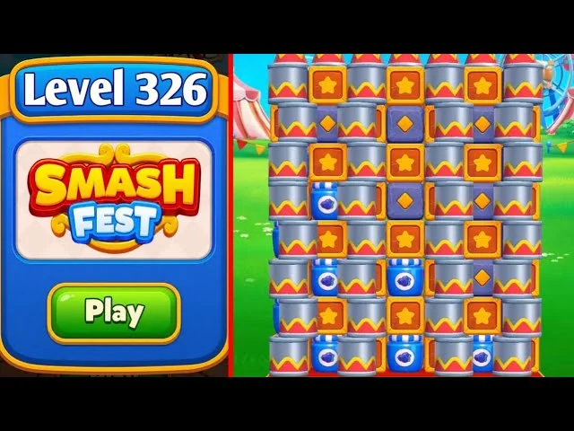 Smash Fest Level 326 board layout