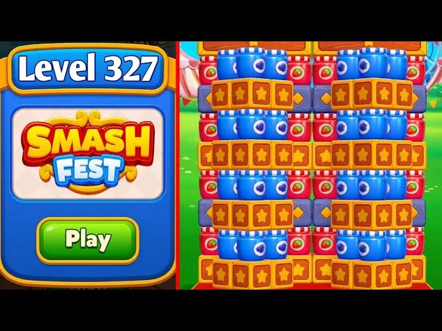 Smash Fest Level 327 board layout