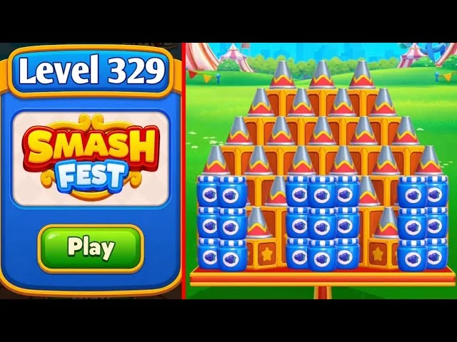 Smash Fest Level 329 board layout