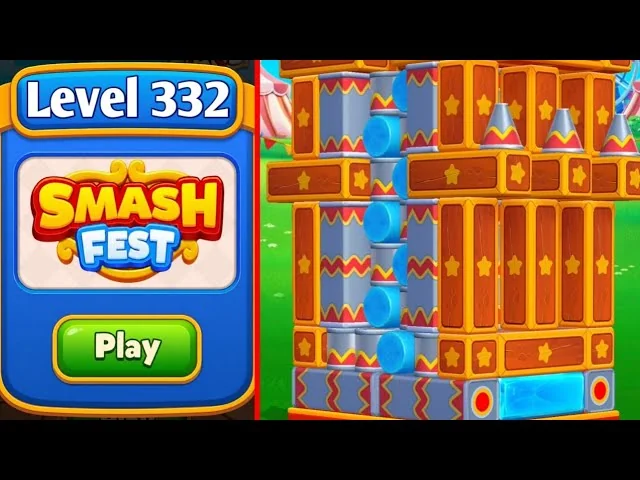 Smash Fest Level 332 board layout