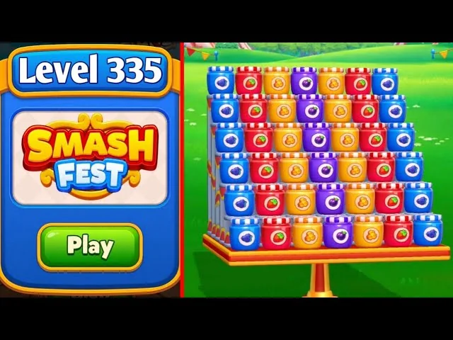 Smash Fest Level 335 board layout