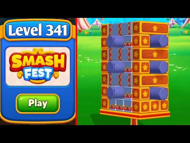 Smash Fest Level 341 board layout