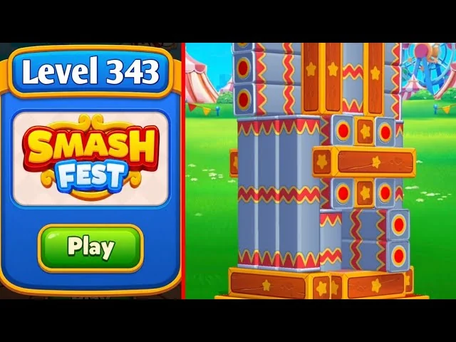 Smash Fest Level 343 board layout