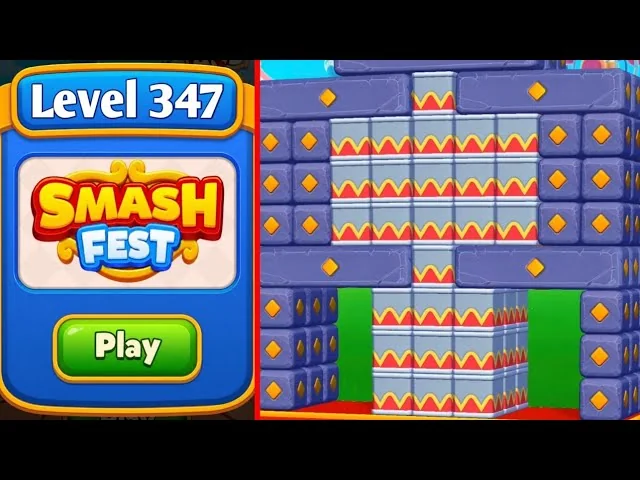 Smash Fest Level 347 board layout