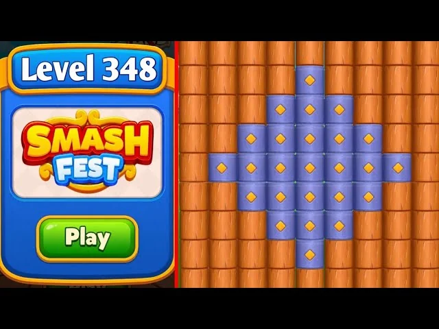 Smash Fest Level 348 board layout