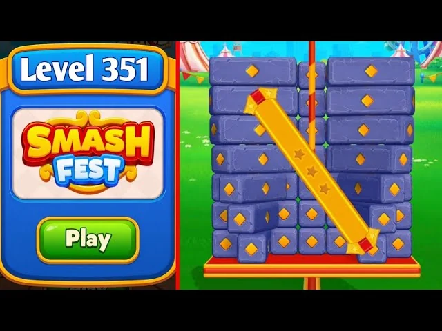 Smash Fest Level 351 board layout