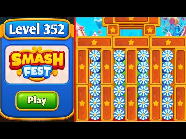 Smash Fest Level 352 board layout