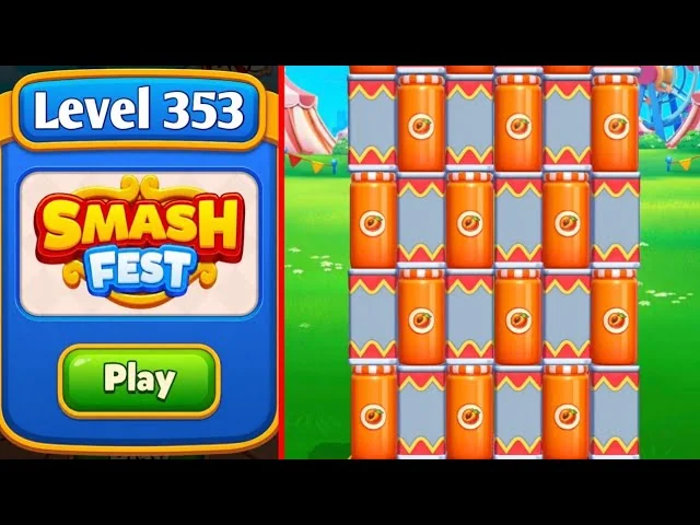 Smash Fest Level 353 board layout