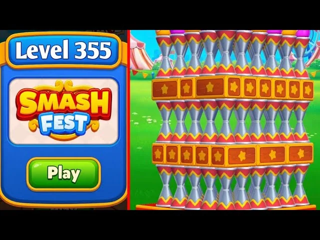 Smash Fest Level 355 board layout