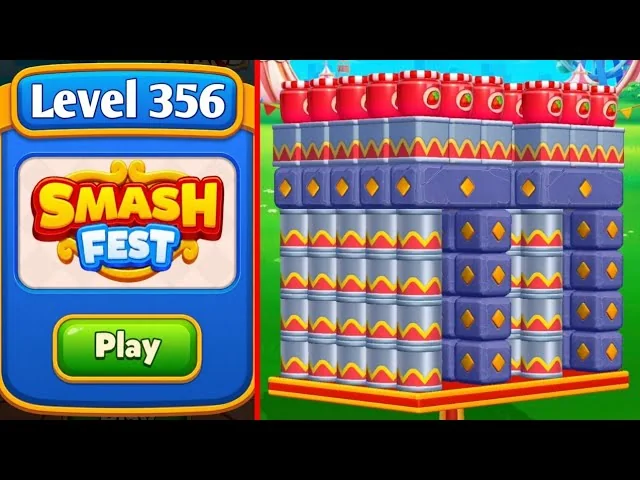 Smash Fest Level 356 board layout