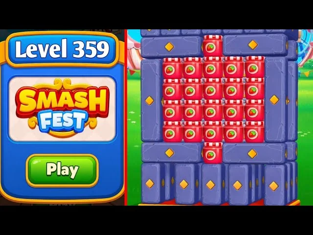 Smash Fest Level 359 board layout