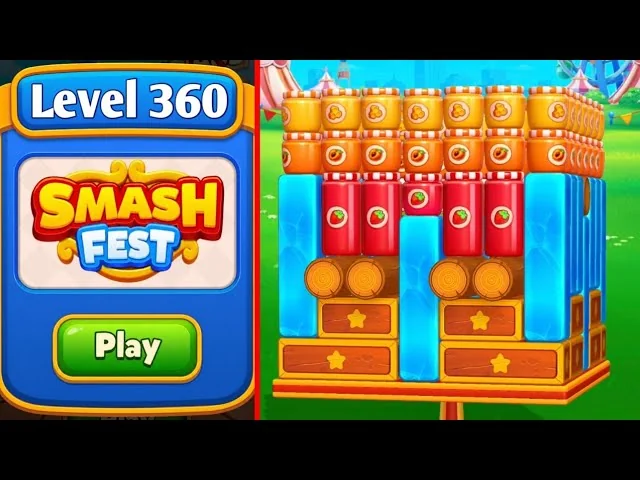 Smash Fest Level 360 board layout