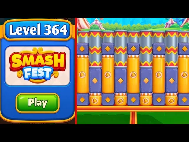 Smash Fest Level 364 board layout