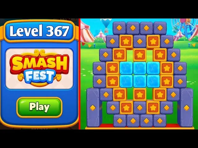 Smash Fest Level 367 board layout