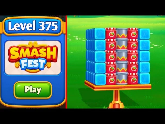 Smash Fest Level 375 board layout