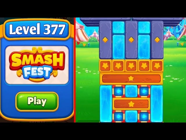 Smash Fest Level 377 board layout