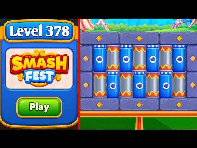 Smash Fest Level 378 board layout
