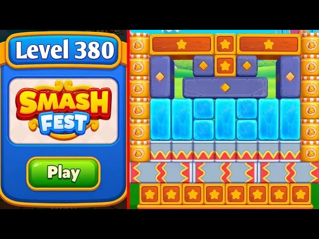 Smash Fest Level 380 board