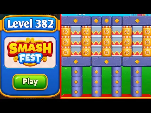 Smash Fest Level 382 board layout
