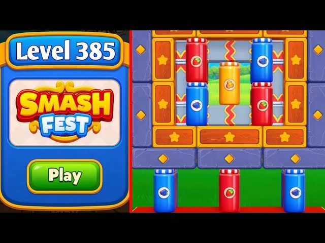 Smash Fest Level 385 board layout