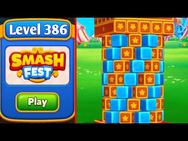 Smash Fest Level 386 board layout