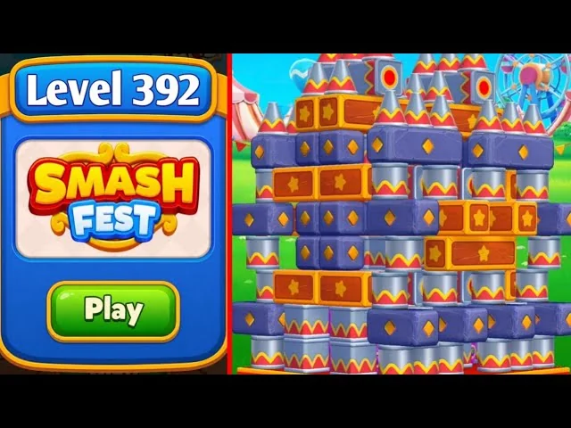Smash Fest Level 392 board layout