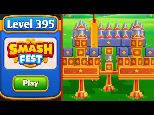 Smash Fest Level 395 board