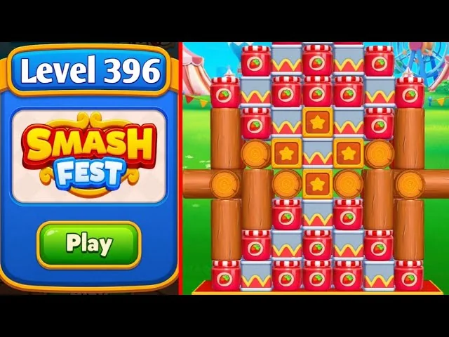 Smash Fest Level 396 board layout