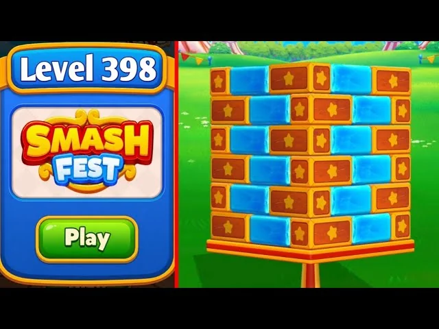 Smash Fest Level 398 board layout