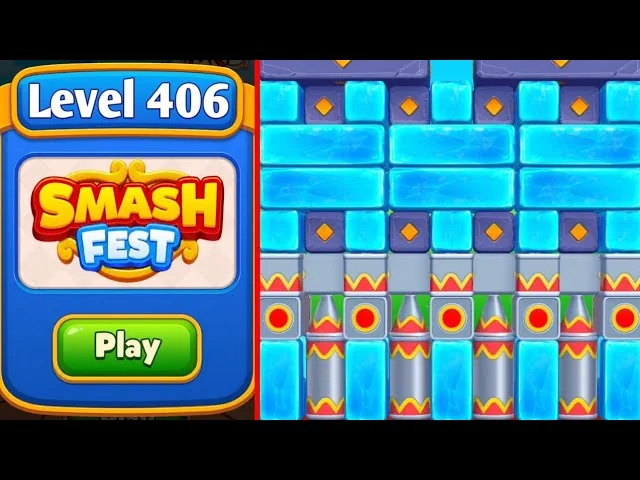 Smash Fest Level 406 board layout