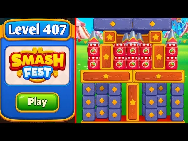 Smash Fest Level 407 board layout