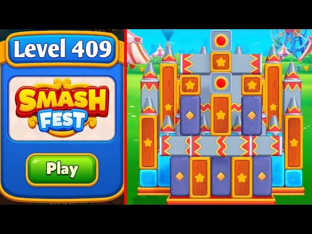 Smash Fest Level 409 board layout