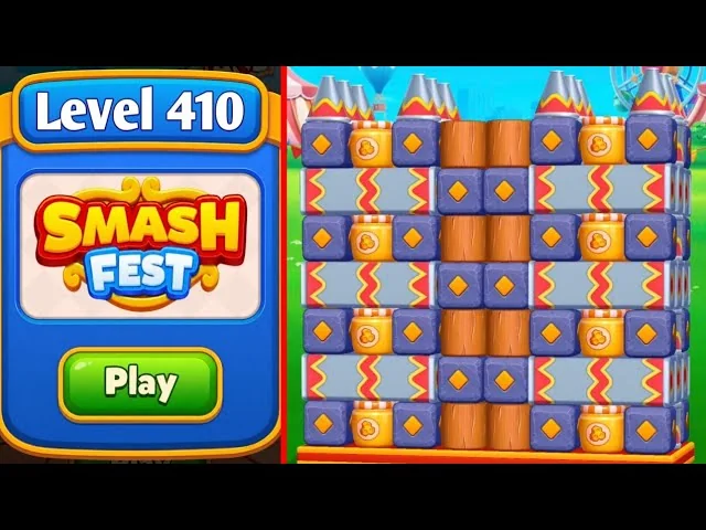 Smash Fest Level 410 board