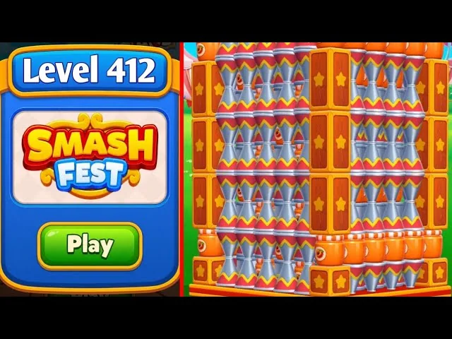 Smash Fest Level 412 board layout