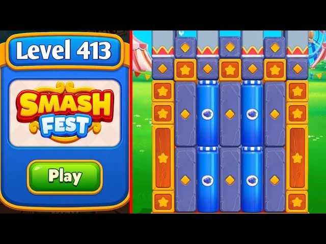 Smash Fest Level 413 board layout