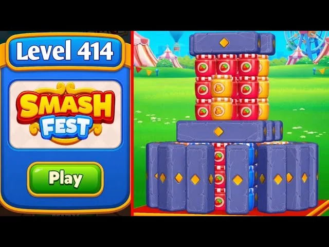 Smash Fest Level 414 board layout