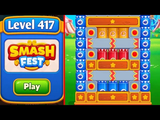 Smash Fest Level 417 board layout