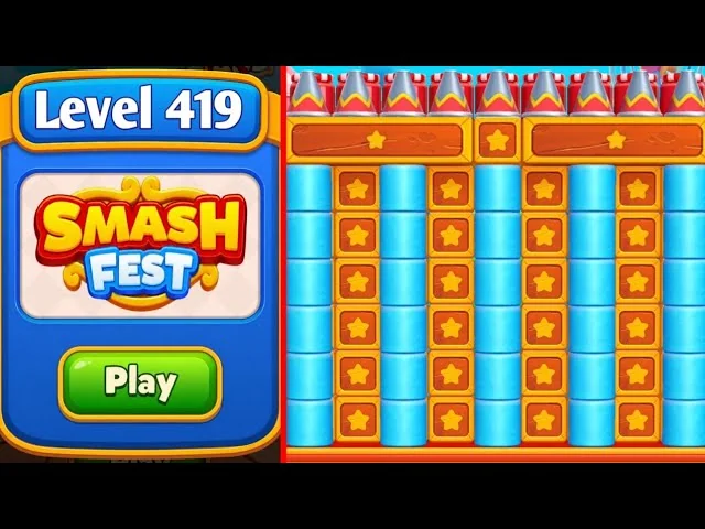 Smash Fest Level 419 board layout