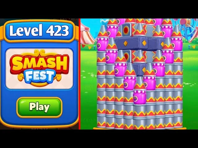Smash Fest Level 423 board layout