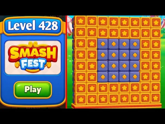 Smash Fest Level 428 board layout