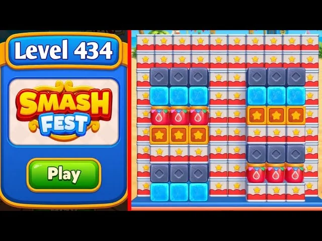 Smash Fest Level 434 board